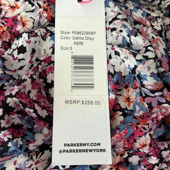 -Parker Dahlia Ditsy Floral Blouse Shirt NWT S - Picture 5 of 8